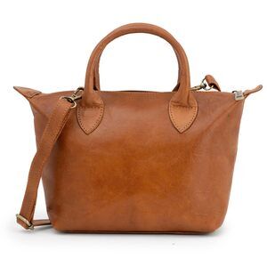 6028 Vintage Leather Shoulder Bag Louise, Small Crossbody Handbag, Purse